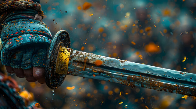 Close Up of a Sword, A Realistic Image
