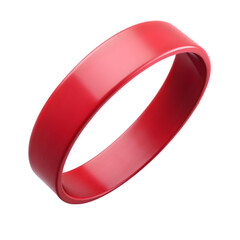 red wristband flying isolated on transparent background
