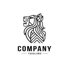 minimal logo design, Mascot Creative logo Design, animal logo, panther , tiger logo design