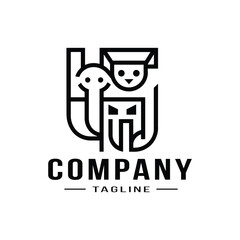 minimal logo design, Mascot Creative logo Design, animal logo, panther , tiger logo design