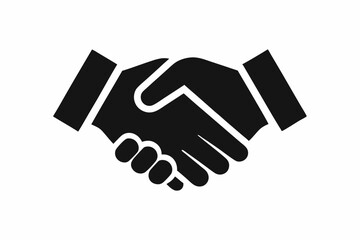 Handshake icon, Business agreement handshake vector