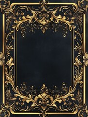 Elegant retro invitation box with exquisite retro vector lines in classic style. Perfect for formal events, weddings, and exquisite designs, this gorgeous illustration showcases timeless elegance