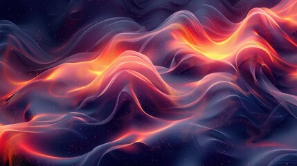 Obraz premium Design an abstract background using flowing lines and dynamic shapes. Focus on creating a sense of depth and movement through subtle gradients and bold patterns