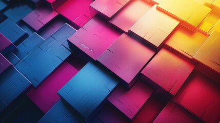 Create an abstract backdrop featuring vibrant gradients and dynamic lines. Use geometric patterns to enhance the sense of movement and depth