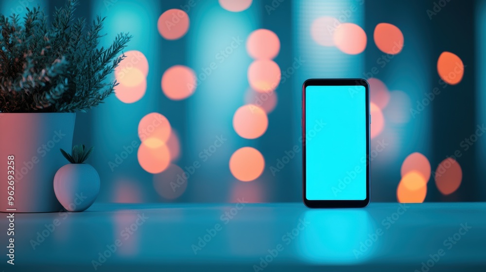 Poster a smartphone screen displaying a notification of a missed call from a loved one, showcasing the impo