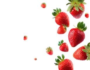 Transparent strawberry Floating
