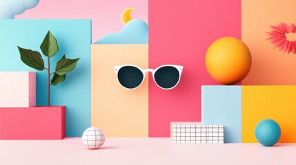 Series of illustrations telling a story across multiple social media posts, showcasing brand storytelling.