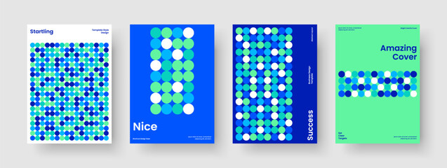 Obraz premium Geometric Flyer Template. Isolated Business Presentation Design. Abstract Poster Layout. Book Cover. Banner. Background. Report. Brochure. Notebook. Brand Identity. Magazine. Pamphlet. Handbill
