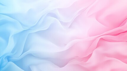 Obraz premium Abstract soft gradient pastel colors of pink and blue delicate fabric texture background, ideal for wallpaper or design elements.