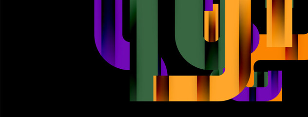 Lines, abstract letter style design background. Geometric vector Illustration For Wallpaper, Banner, Background, Card, Book Illustration, landing page