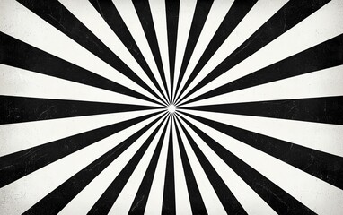 A striking black and white radial pattern creating a sense of depth and movement, perfect for backgrounds and designs.