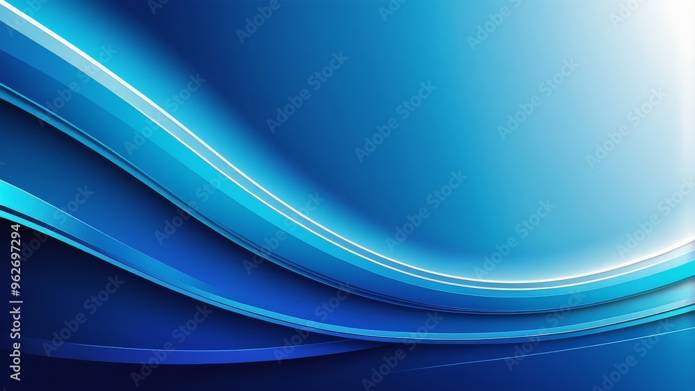 Aufkleber abstract blue and white wave background with a gradient effect.