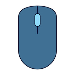 Wireless Mouse Flat Design Icon