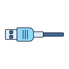 USB Connector Flat Design Icon