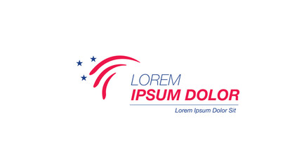 Abstract logo design graphic illustration