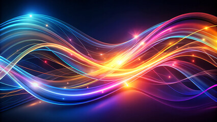 High-speed energy Light Lines Flow background