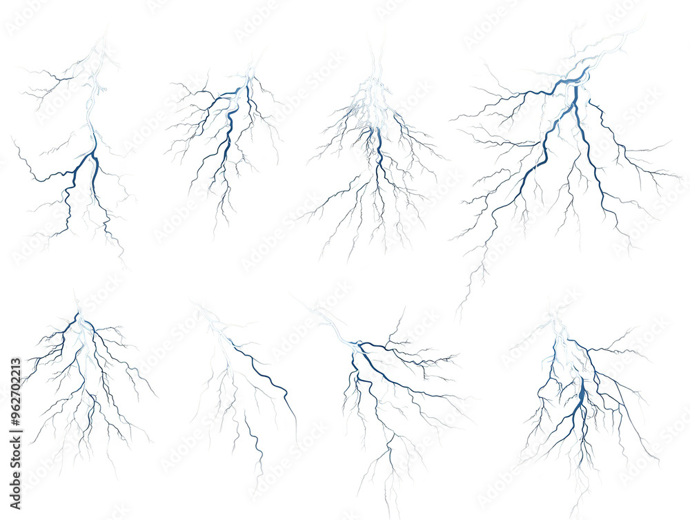 Aufkleber microscopic neuron cell structure with colorful dendrites