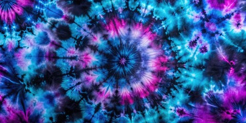 Dark tie-dye background with a mix of black, purple, and blue colors, tie-dye, backdrop, wallpaper, psychedelic, hippie, abstract