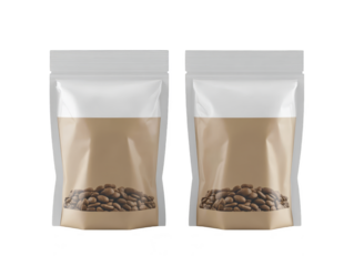 Blank Coffee Bag Packaging Mockup   Front View