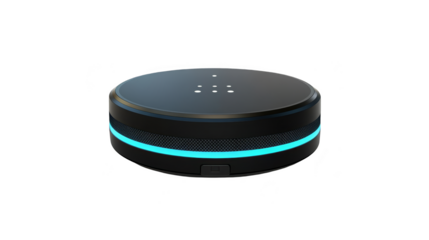 Smart Speaker with Blue LED Light