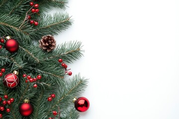 isolated empty christmas background for text with generative ai