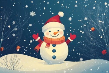 Fototapeta premium Merry Christmas Graphic Vector Background with generative ai