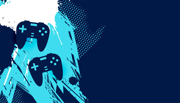 abstract video game controller background with text space