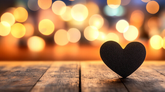 beige-brown heart symbol stands out against a blurred background, representing love, warmth, and serenity. The soft colors evoke feelings of comfort, stability, and emotional connection