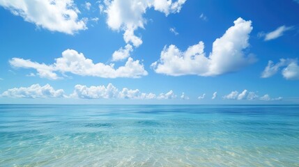 Fototapeta premium Clear day sky over the ocean