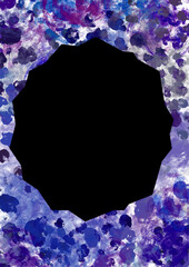 探検、冒険、遊びをイメージした抽象的なフレームイラスト