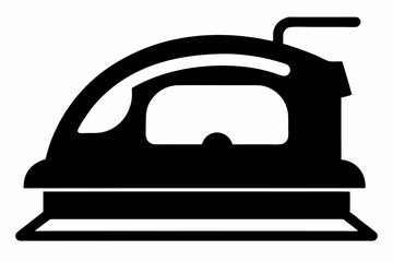 
iron vector icon, silhouette of clothe ironing icon
