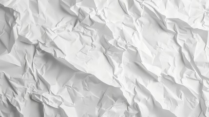 A white paper with a lot of wrinkles and creases