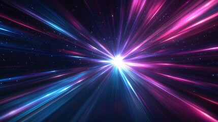 Dynamic abstract rays mesmerizing patterns