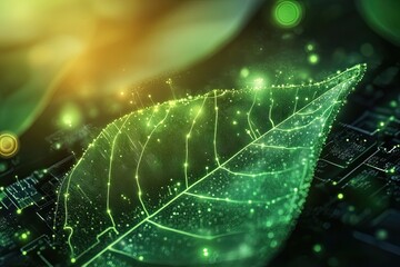 Environment technology.Abstract technology background.Vector illustration