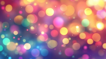 Fototapeta premium Colorful lights in a dreamy haze