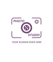 Photo studio logo design template