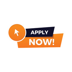 vector apply now sticker button badges design
