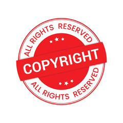 vector Copyright red Stamp Copyright design
