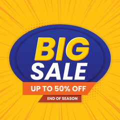 vector Big sale banner concept design
