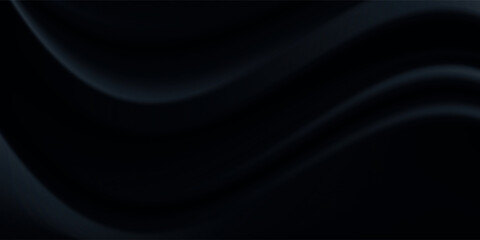 Smooth elegant black satin texture abstract background. Luxurious background design