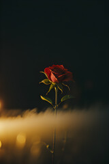 A Rose in Fog