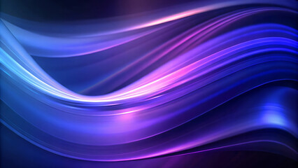 Obraz premium Abstract Background with Blue, Purple, and Pink Curves on Dark Canvas