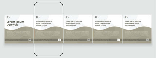 LinkedIn carousel post, social media Instagram carousel post, modern and editable business carousel template design © Tarek Digital