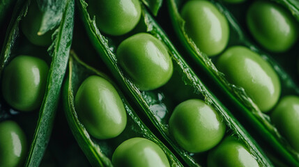 Fresh Green Peas in Pod