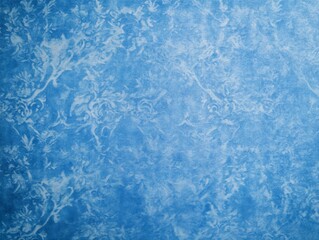 Obraz premium Vintage Female and Male Adults in Antique Floral-Patterned Setting, Daytime, Relaxed Mood, Modern Attire, Deep Blue Wallpaper