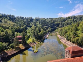 river on Pilchowice Dam © Konrad_elx