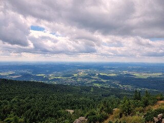 View from the trail in the Karkonosze Mountains