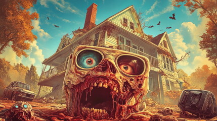 Obraz premium Zombie House.