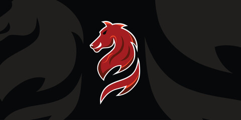 Animal horse logo vector design