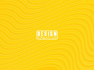 Abstract futuristic yellow background with wave design. Realistic 3d wallpaper with luxurious flowing lines. Perfect background for posters, websites, brochures, banners, apps, etc.